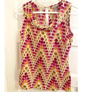 Sleeveless retro top